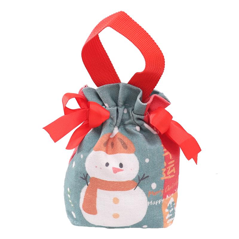 Świąteczne Torebki na Cukierki Worek Prezentowy ze Sznurkiem Dekoracje Stołu Bożonarodzeniowego Torba z Mikołajem Opakowanie na Ciasteczka Torebka Nowy Rok 2025