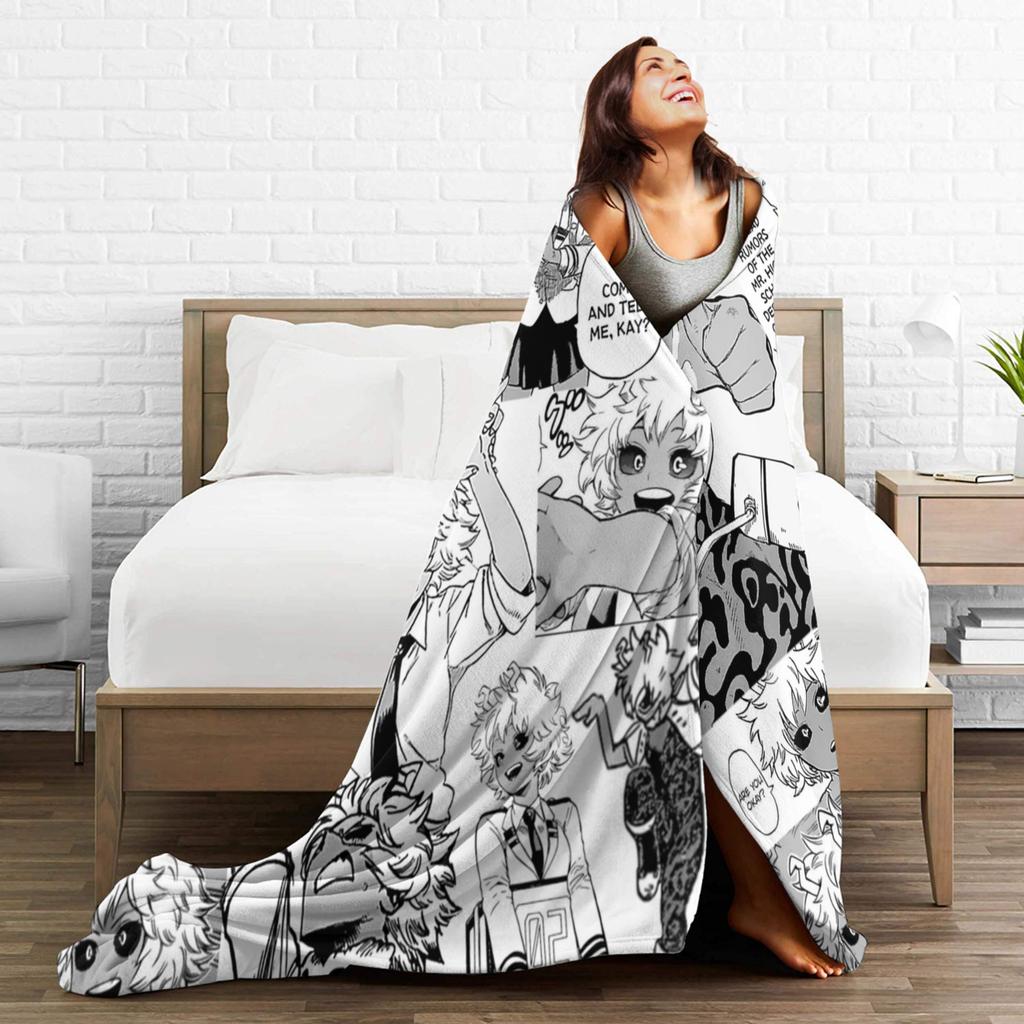 Mina Manga Blanket Fleece Boku No My Hero Academia Pinky Ashido Mina Super Warm Throw Blankets for Bed Bedroom Quilt