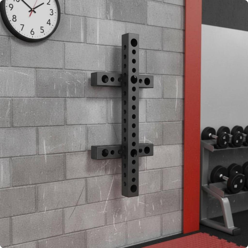 Wall-Attached Strength Rack Home Gym Bodyweight Training Station