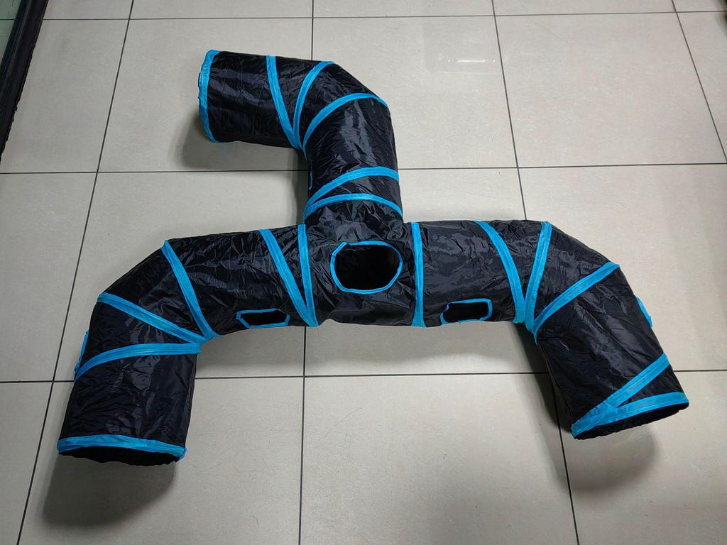 Cross-border Three-way Foldable Rainbow Tunnel for Cats and Dogs