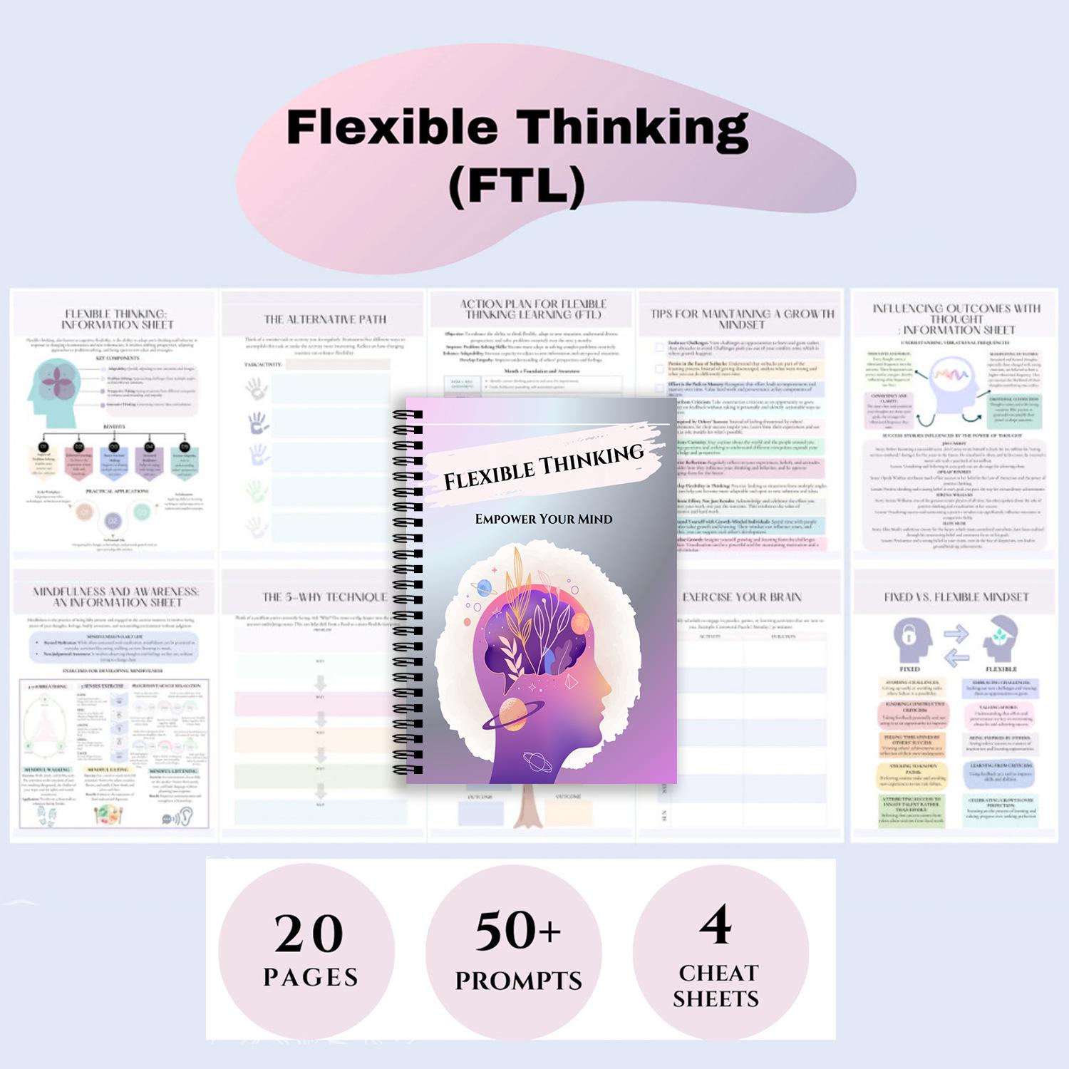 Cross-Border Flexible Thinking Notebook: 20 Pages, 50+ Prompts for Psychological Growth Other