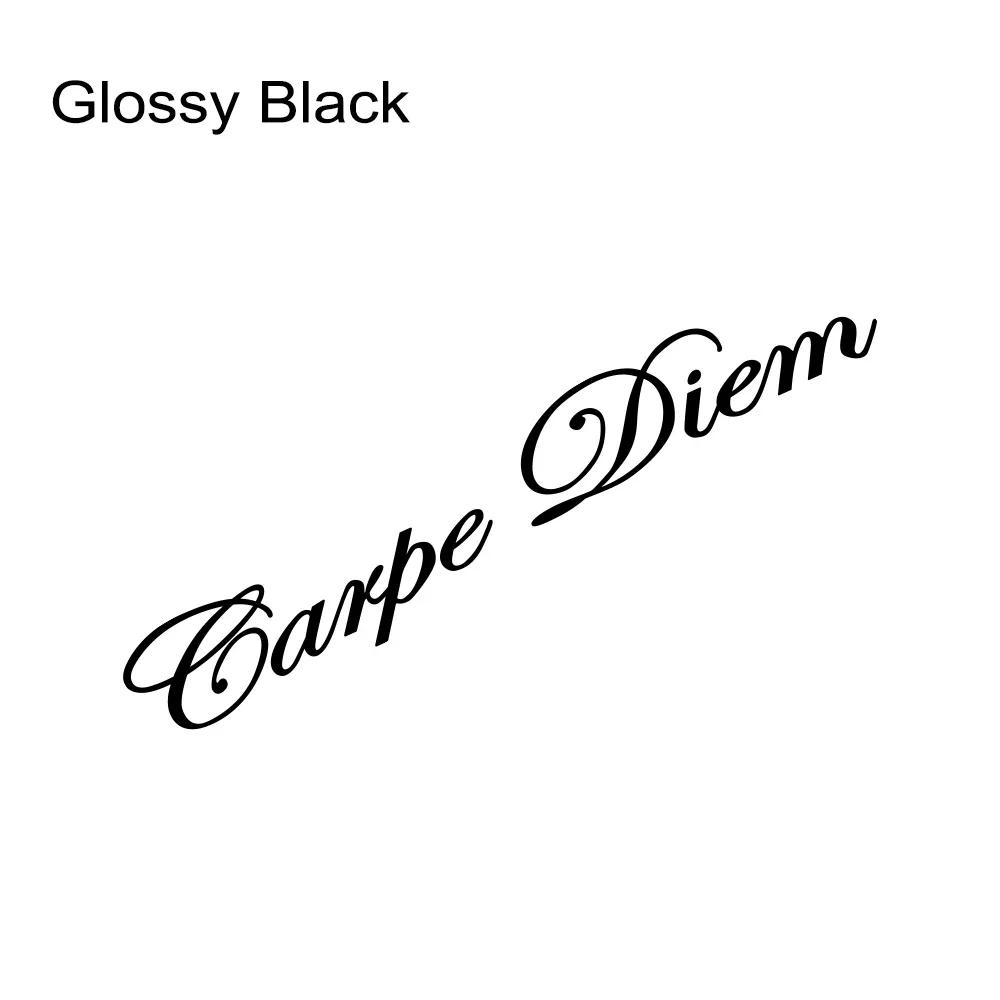 Cute Carpe Diem Letters Design Car Sticker Vehicle Front Windshield Vinyl Decals Personalized Car Decoration Sticker Accessories