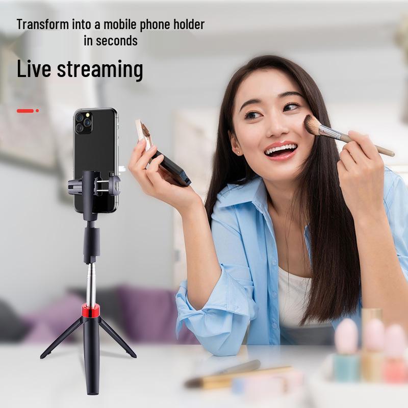 Y11 Mobile Bluetooth Selfie Stick Tripod: Portable, Retractable, Foldable, Rotating Stand for Outdoor Live Broadcasts