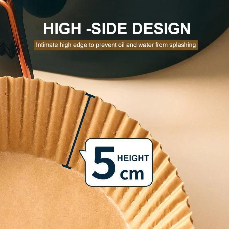 Kitchen Baking Home Food Waxed Paper Non Air Fryer Paper Mat 30/50PCS Dining Bar Grill Stick Accessories Garden. Greaseproof