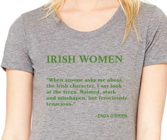 Irish womens quote Enda O Brien unisex T shirt tee women XL
