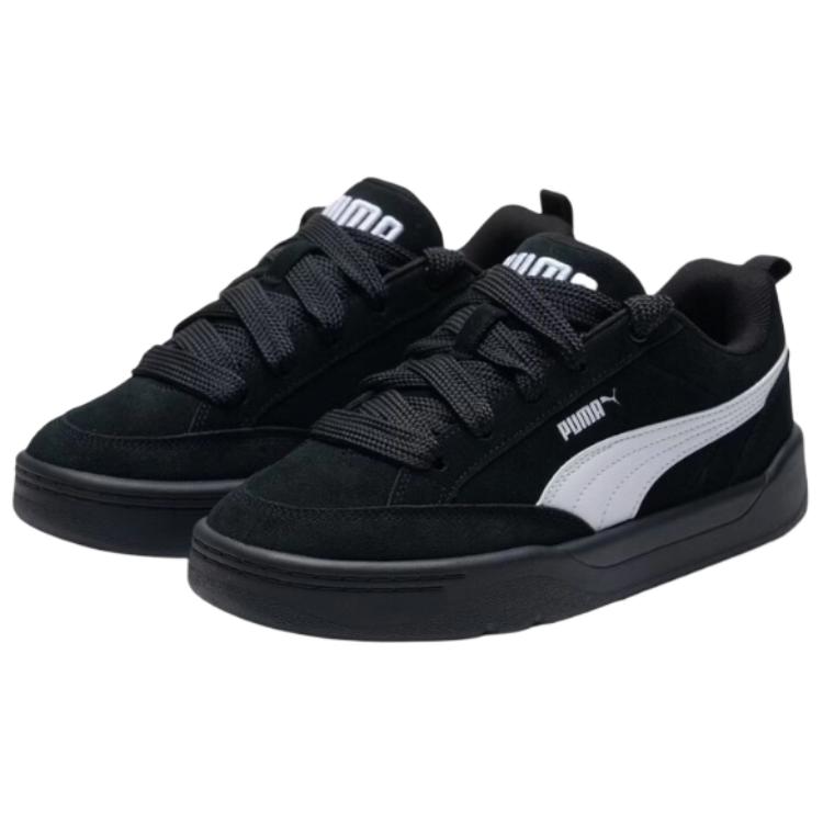 Puma Park Lifestyle Raw Comfortable Versatile Shock Absorbing Durable Low-Top Skate Shoes Unisex Sneaker Black 401606-15