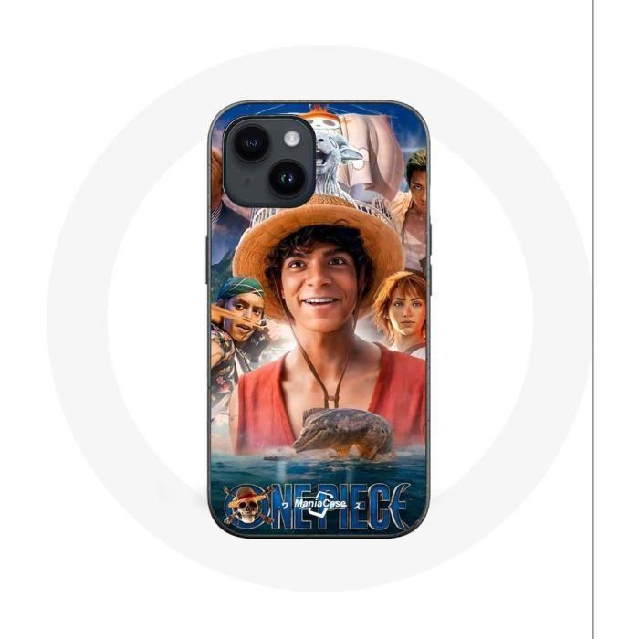 Coque pour Iphone 14 Plus One Piece Luffy Affiche Personnages Art Saison 1 - Maniacase
