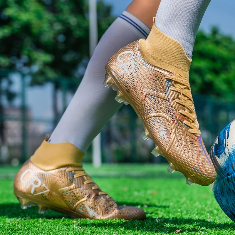 Neue Fußballschuhe Herren Rasen Training Rutschfeste Fußballschuhe Herren Hochschaft Leichtgewicht Abriebfest Sportschuhe Herren