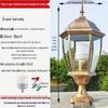 European Style Outdoor Waterproof Pillar Lamp for Villa Entrances and Community Courtyards