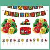 Super Mario Birthday Party Decor Suit Set Featuring Vibrant Balloons And Banner