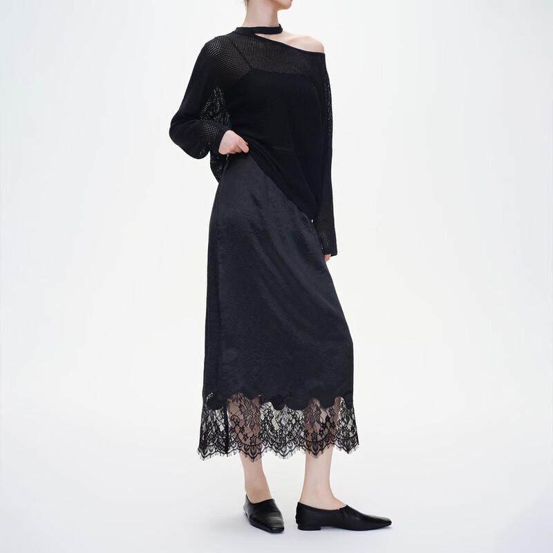 

GIOVANNI VALENTINO Women s Commuter Acetate Lace Midi Skirt XL