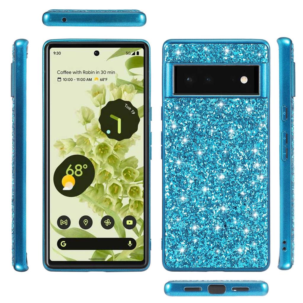 Custodia per telefono Google Pixel con Skin Glitterata per Pixel 6 e 7 Pro
