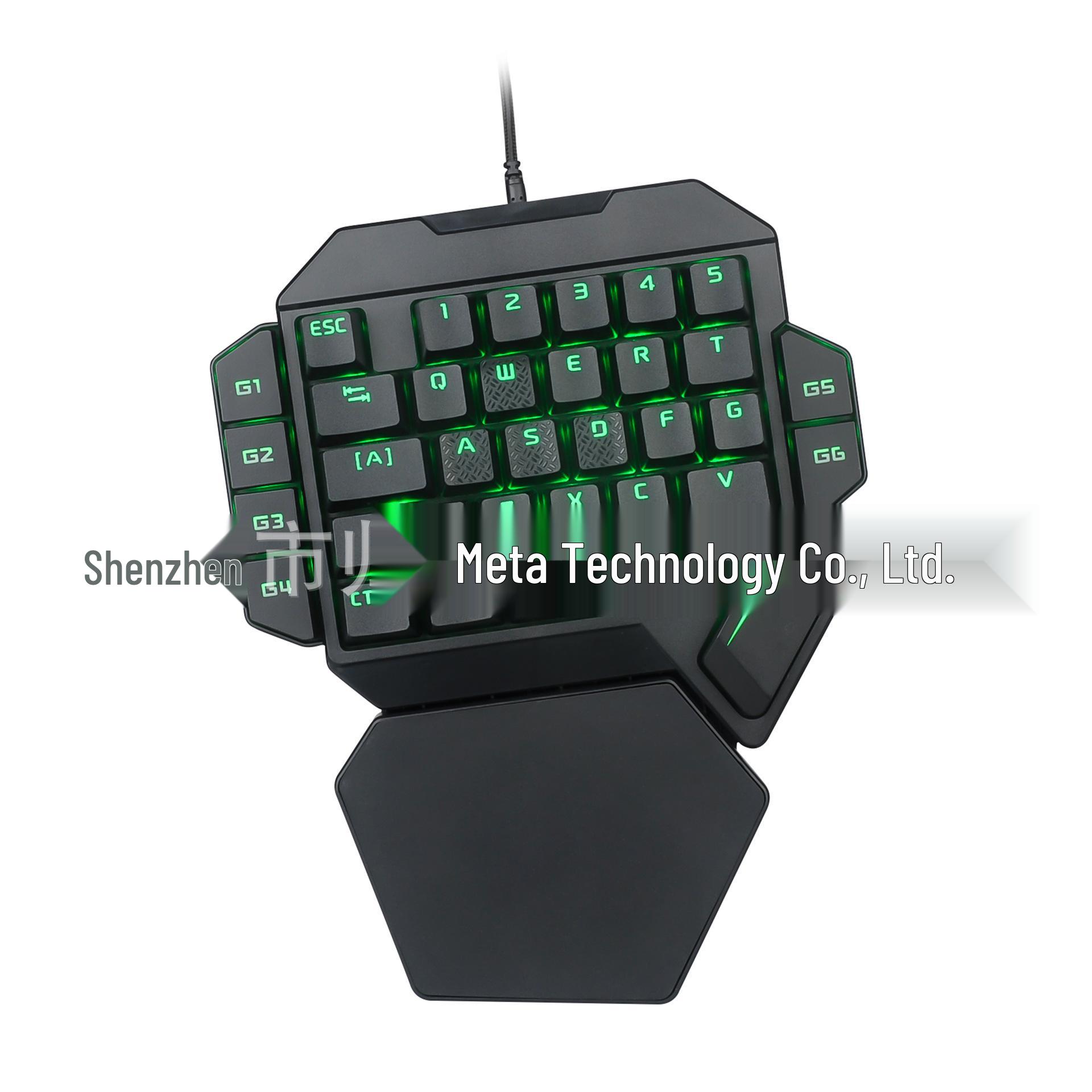 

K50 K60 One-Handed Mechanical Gaming Keyboard with RGB Lighting, Blue Switch & Macro Definition Function.