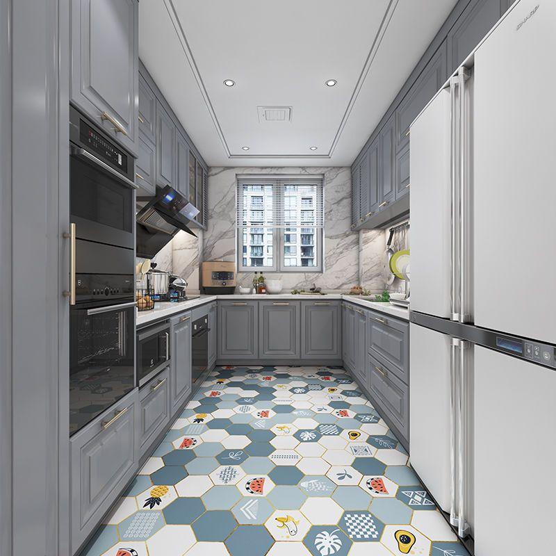 Kitchen Leather Carpet Non-slip Mat  Waterproof and Oil Proof Floor Mat Balcony Door Mat Room Carpet Area Rug Washable Bath Mat