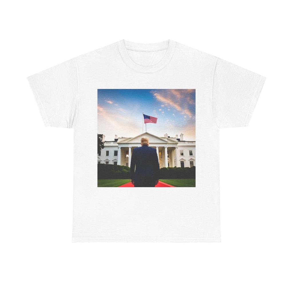 Men's and Women's T-shirts Trump Walking Into White House