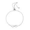 Lindon Zircon Bracelet Jewelry Geometric Bead Chain Link Bracelets Fashion Fine Wedding Gift for Girlfriend Women