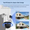 Hikvision 8MP Dual-Lens Outdoor Wi-Fi PTZ Camera CN plug (adapter included)
