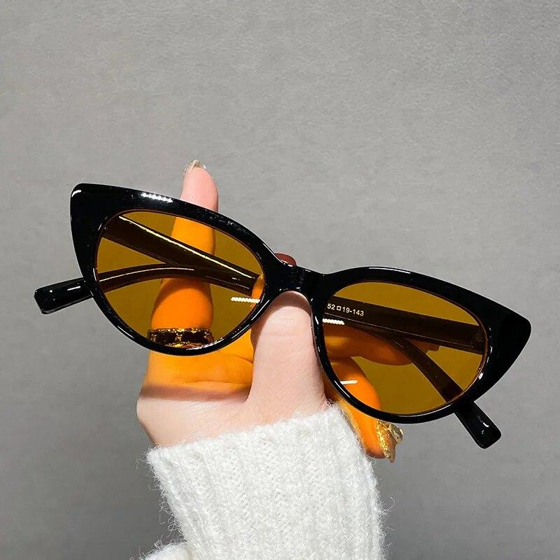 Sexy Kleine Vintage Cat Eye Sonnenbrille Frauen Urlaub Am Meer Sommer Strand Shades Outdoor Männer Sonnenbrille Einfache Design Brillen