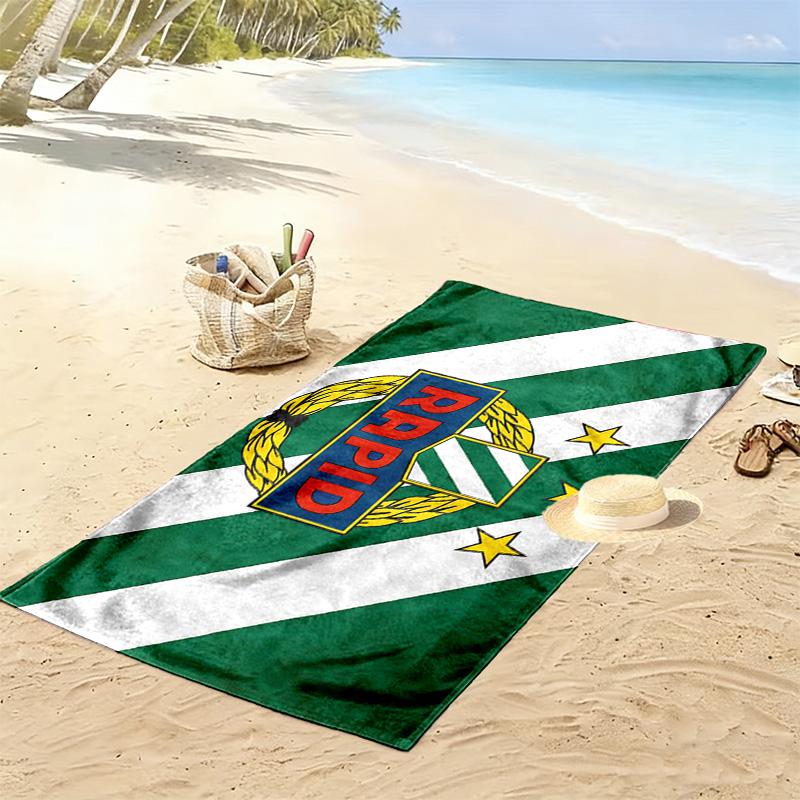 Rapid Vienna Print Beach Towel, Large Soft Quick Dry Towel for Beach Camping Swimming
