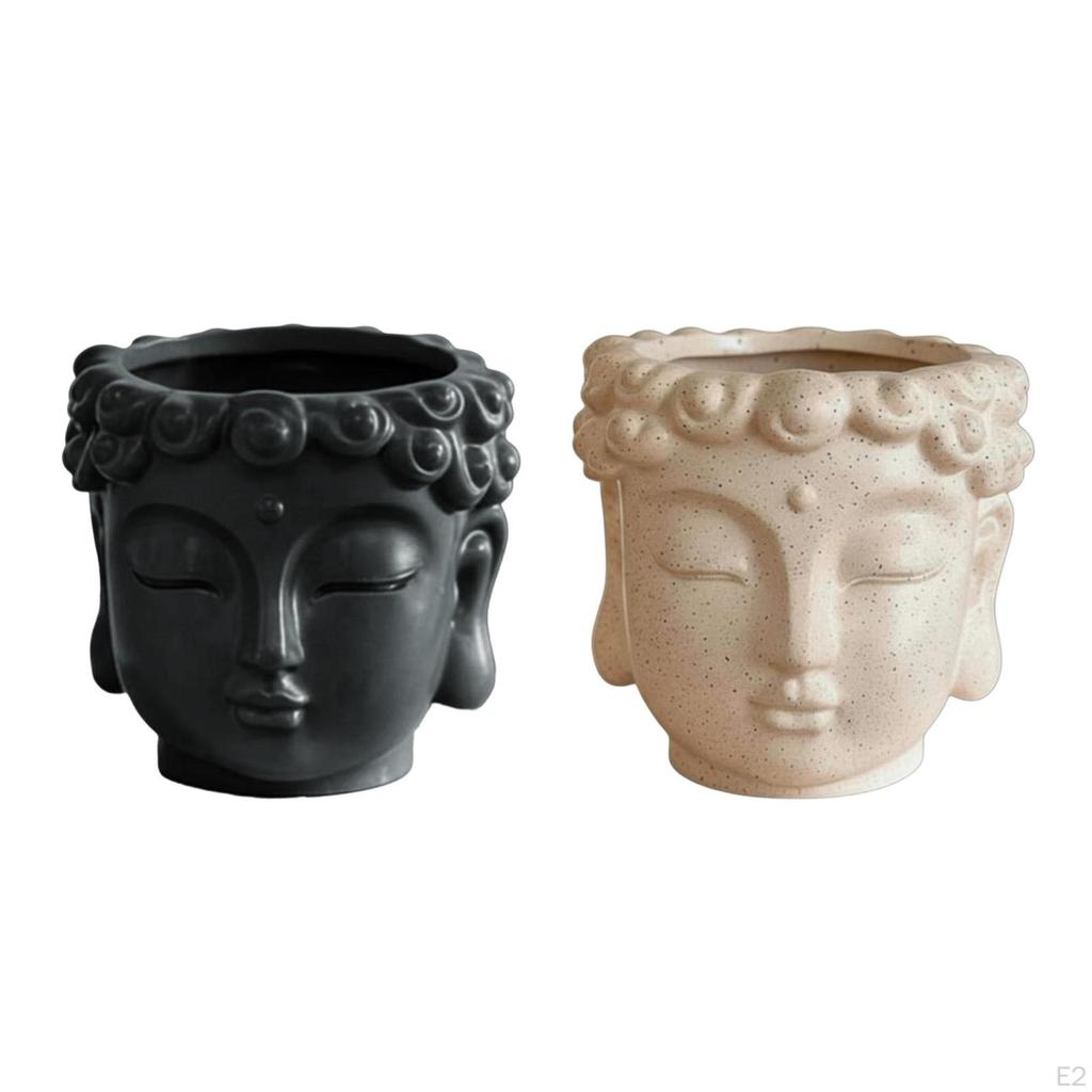 Buddha Flower Pot, Planter, Vinyl Decoration, Figurine, Multifunctional Gift Ornament, Suitable for