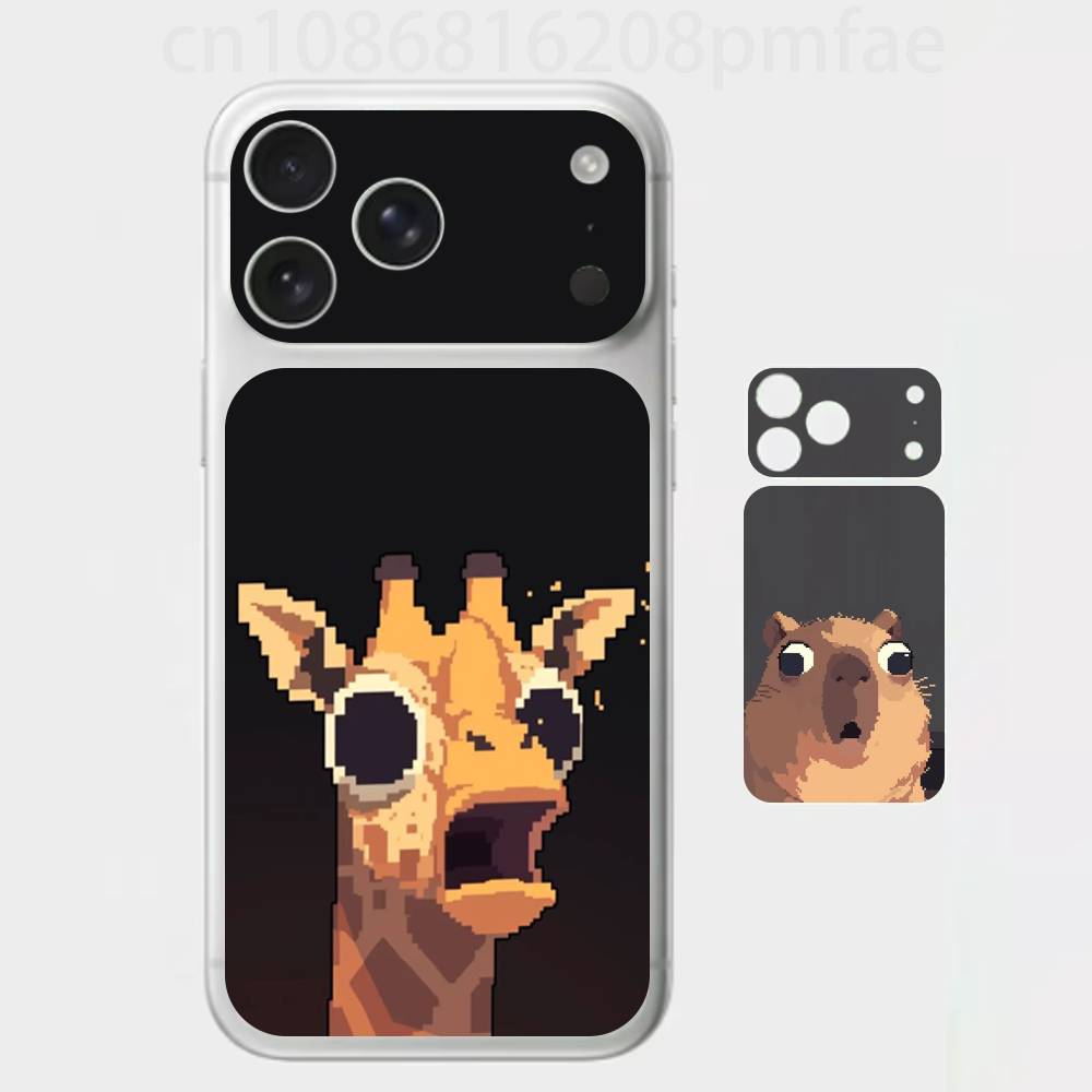 

Big-Eyed Pixel Pets Premium Skin Wrap for iPhone 17 Pro/Max, Back Frame Camera Protective Decal (Not Case) iPhone17pro