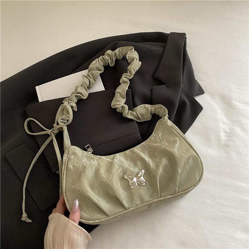 Winter New Butterfly Decorative Armpit Bag Sweet and Fresh Commuter Fashion Shoulder Handbag