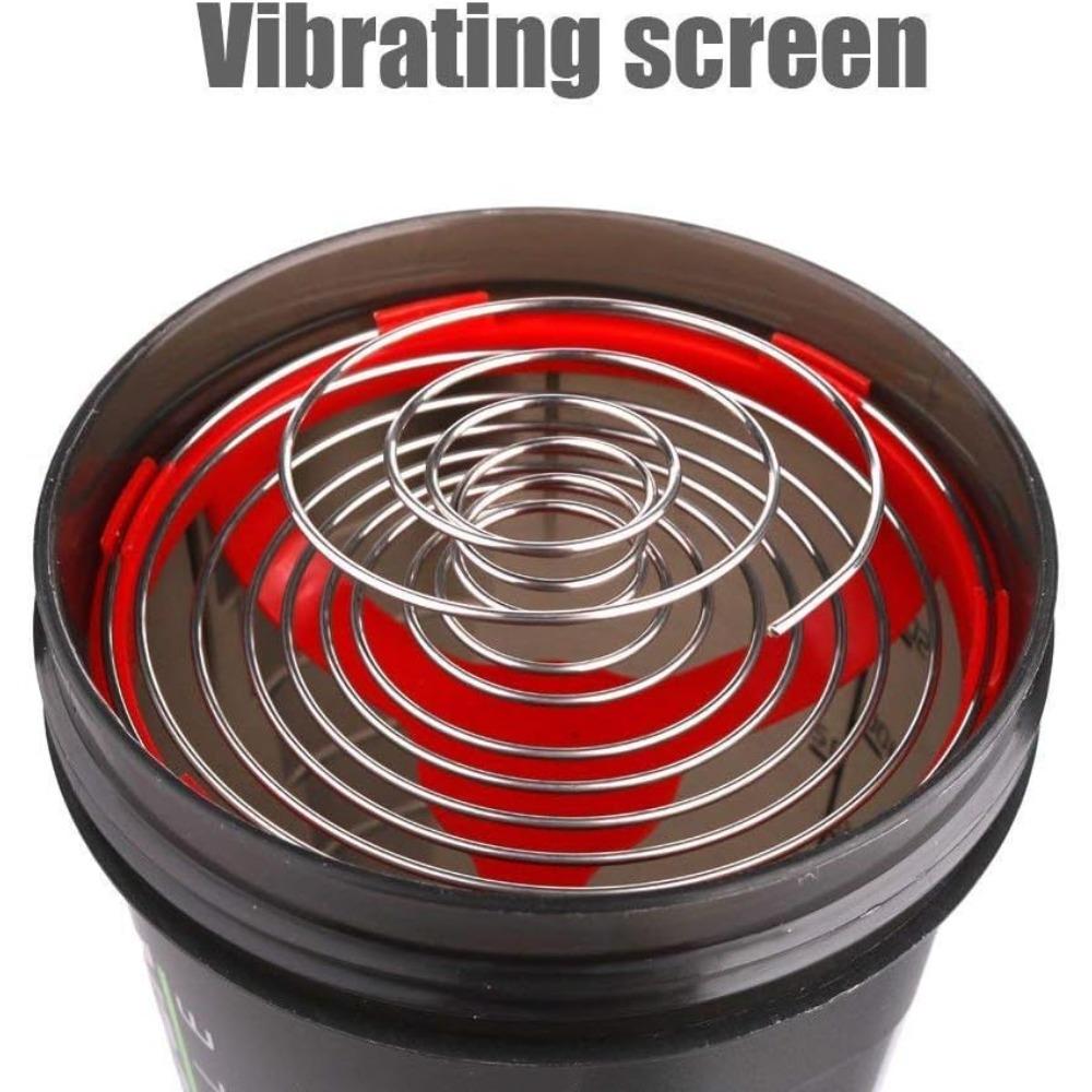 3 Layers Shaker Protein Bottle Powder Shake Cup Water Bottle Plastic Mixing Cup Body Building Exercise Bottle