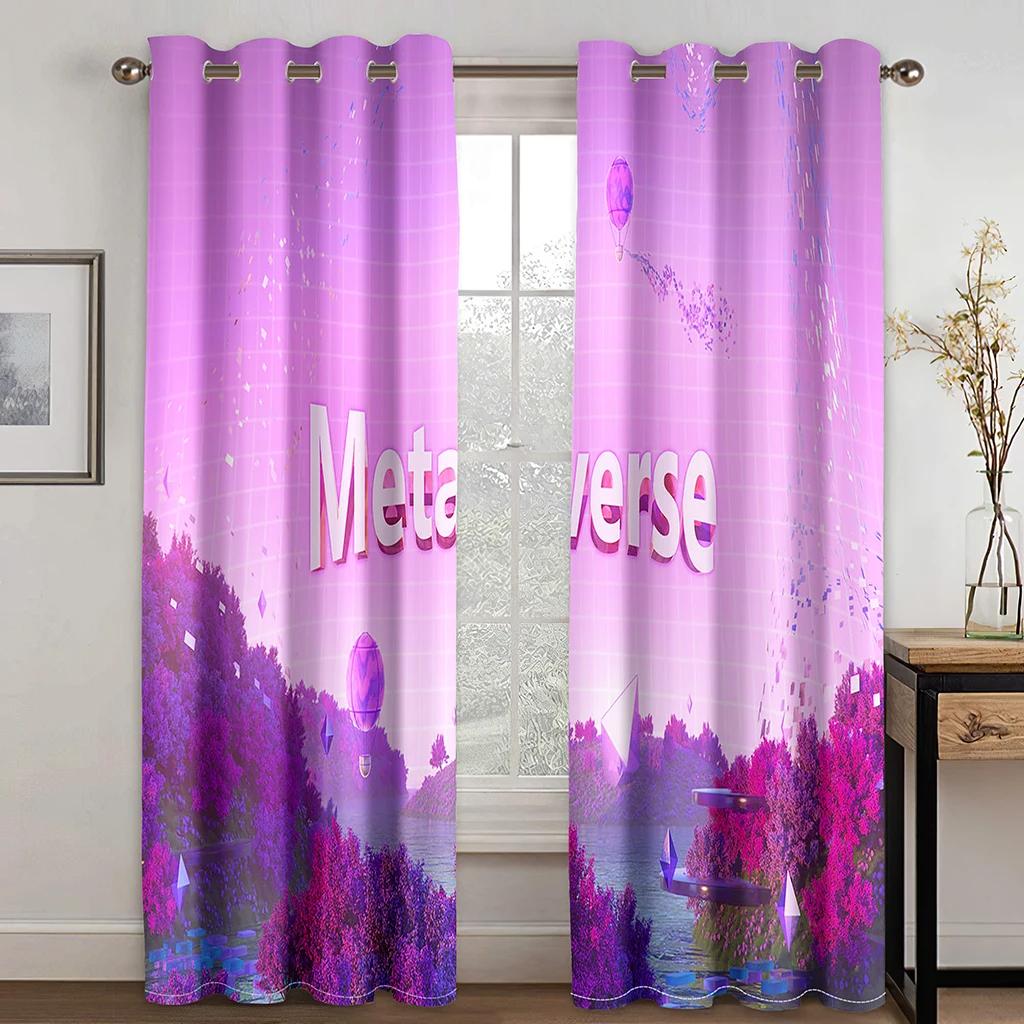 Módní Dezert Zmrzlina Lízátko Donut Vysoký stínící závěs pro dívky Ložnice Obývací pokoj Hotelové studio Okno 2Panel Sluneční clona