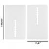 8pcs Toilet Shims High-quality Soft Plastic Stackable Transparent