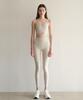INJIACTIVE Signature Tummy Control Leggings 9/10 Beige Sand