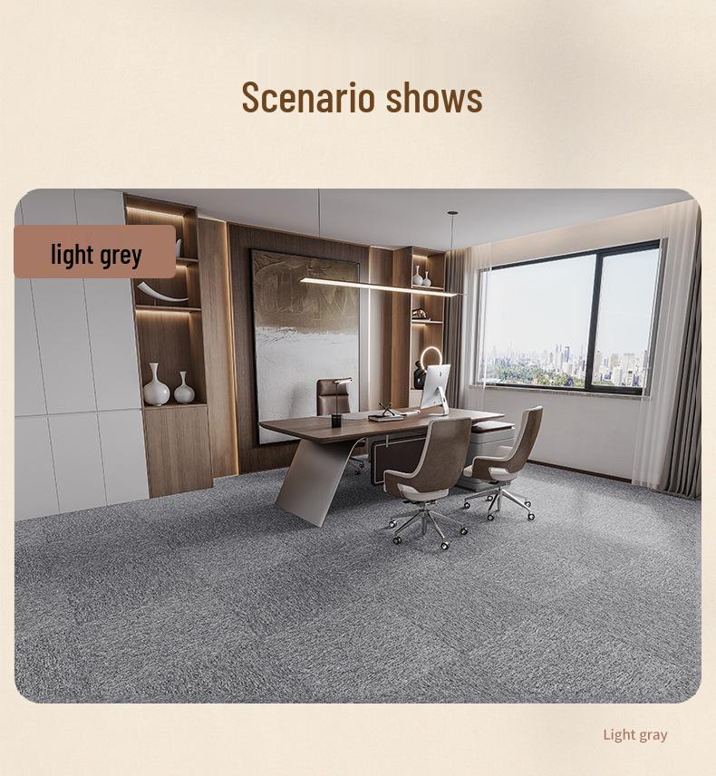 Commercial Carpet Patchwork: Large Area Floor Mat for Office or Billiard Hall