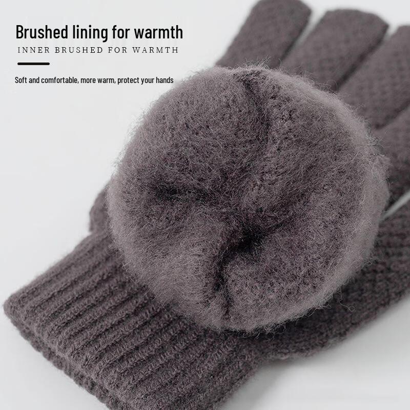 Men's Winter Warm Touchscreen Knitted Gloves