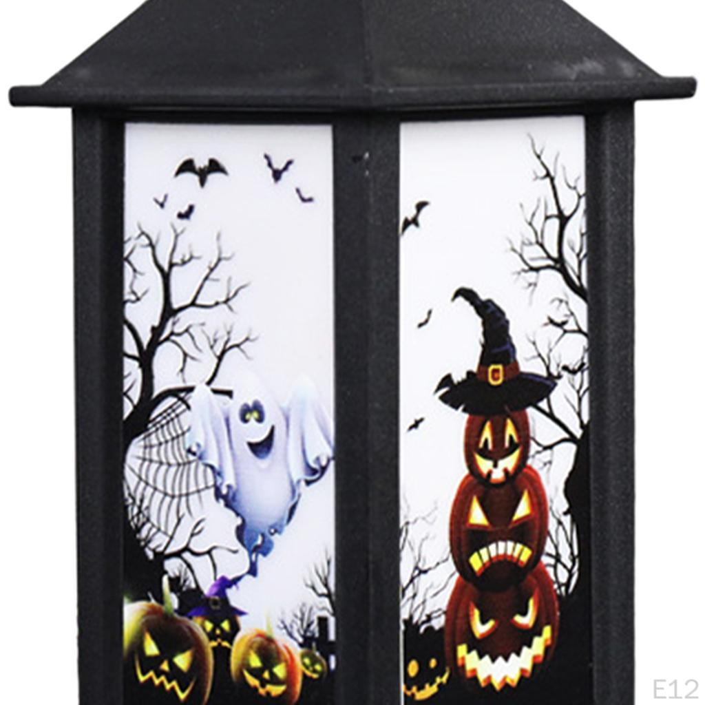 Battery Operated Flameless LED Cale Halloween Lantern Decoration