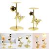 Wrought Iron Candle Holder Butterfly Decorative Candlestick Desktop Ornaments Wedding Candle Stand for Home Bedroom