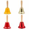 Ornament Christmas Hand Bell Jingle Sound Santa Claus Jingle Bells Metal Handbell  Christmas Party
