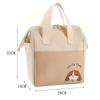 Puppy Letter Pattern Cartoon Lunch Bag For Students And Office Workers With Insulated Design