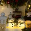 Glowing Knitted Snowman Light-Up Ornament