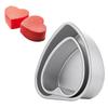 Wedding Home&Kitchen Removable Bottom Baking Mold Cake Tray Anodized Aluminum Heart Shaped Cake Pan