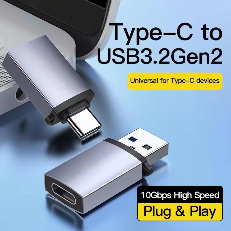 USB 3.2 OTG Adapter USB C To USB 3.2 Gen2 Adapter for Samsung Macbook Laptops Card Reader 10Gbps USB3.0 To Type C OTG Connector
