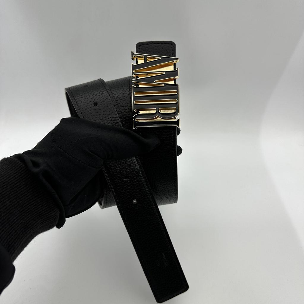 Pánský stylový kožený opasek s hladkou přezkou - Všestranný pro obchod i módu