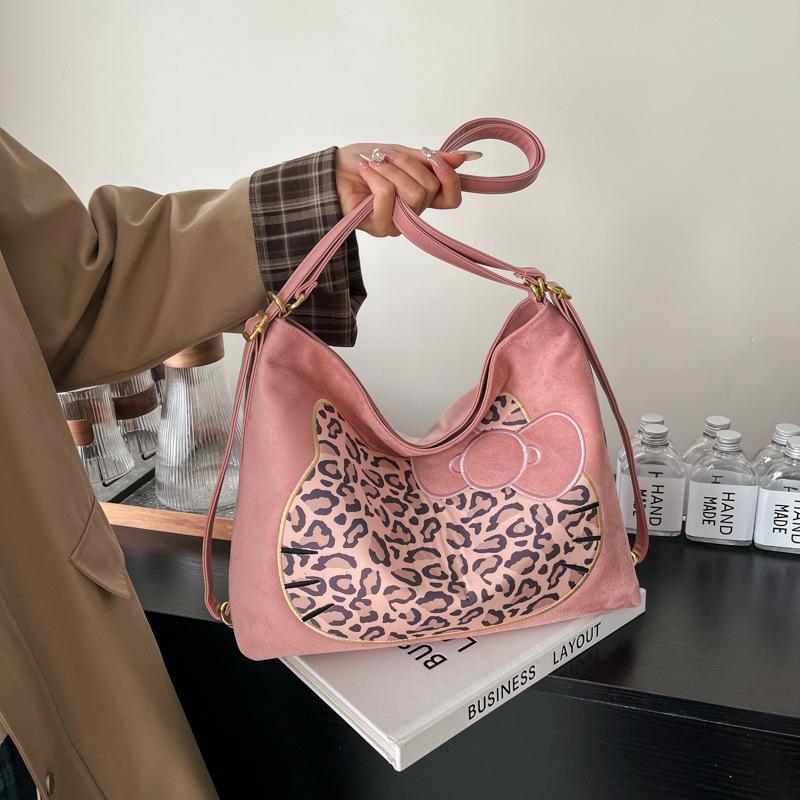 This Year's Big-faced Cat Backpack Female New Student Tote Bag Large-capacity Casual Backpack