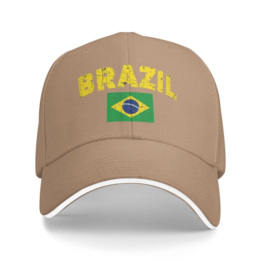 Brazil Soccer Team Football Brazilian Flag Baseball Caps Snapback Baseball Hats Breathable Casual Casquette Outdoor Unisex