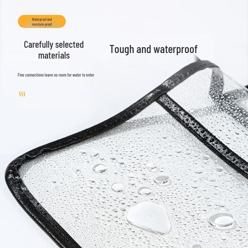 Wall-Mounted Waterproof Large-Capacity Transparent Bathroom Storage Bag