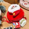 Cute Christmas Plush Coin Purse Kawaii Santa Claus Snowman Doll Coin Pouch Keychain Backpack Pendant Decoration Children Gift
