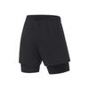 Li Ning Professional Basketball Series Einfarbige 2-in-1 Sportshorts Herrenshorts Schwarz AAPT085-1
