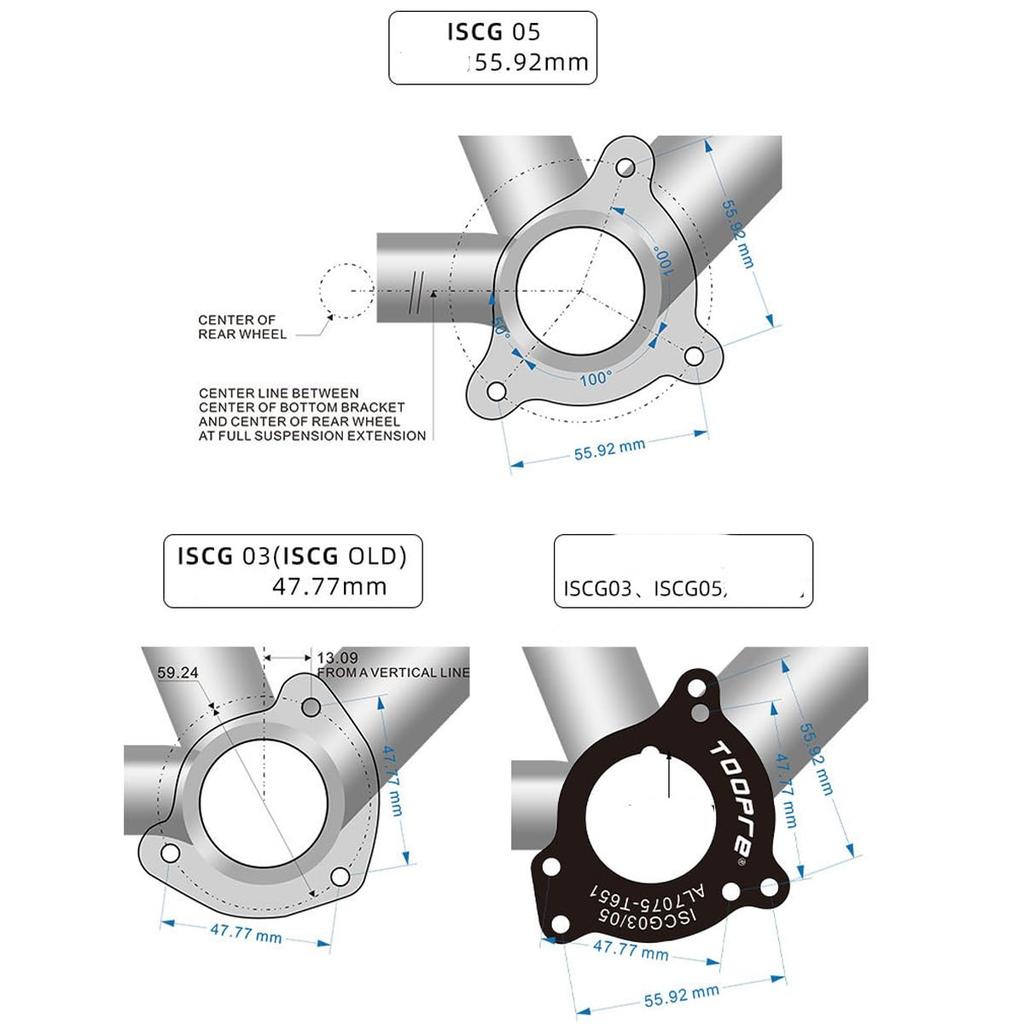 HOUSON Chain Bicycle Chain Guide Bicycle Chain Protector for Racing Bikes ISCG 05 ISCG03 BB Front Chain Guide Guide, Bicycles,