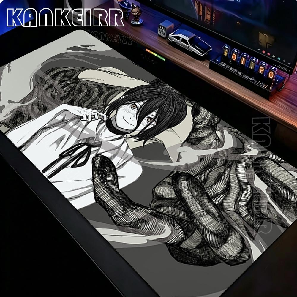 Kawaii Girls Anime Yoru Reze Mousepad Laptop NonSlip Mouse Pad Style Chainsaw Man Deskmat Office Keyboard Hd Print Desk Mat
