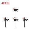 1-10pcs 4inches Woodworking Clamp F-Type Nylon Quick Clip Woodworking Hard Grip Release Squeeze Ratchet DIY Hand Tool Kit Gadget