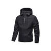 European Men's Windproof Hooded Jacket - Trendy, Simple Workwear for Outdoor Sports & Casual Wear