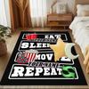 1PC Custom Name Movie Fan's Routine Theme Floor Mat Ideal for Living Room, Game Rooms, Office, Bedroom Floor Mat Playful Design